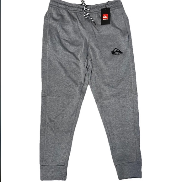 Quiksilver Gray Dryflight Elastic Jogger Sweatpants NWT Men’s Medium - Picture 1 of 8